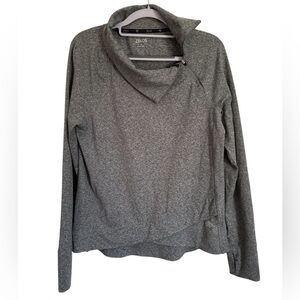 ZELOS Gray Cowl Neck Top